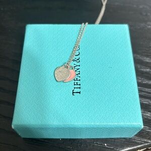 Tiffany & Co pink heart necklace